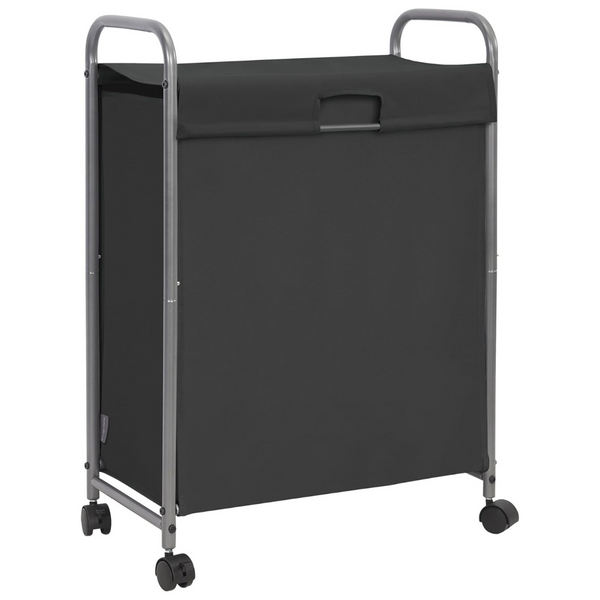 Rolling 85 L Laundry Sorter Hamper with Lid and Wheels