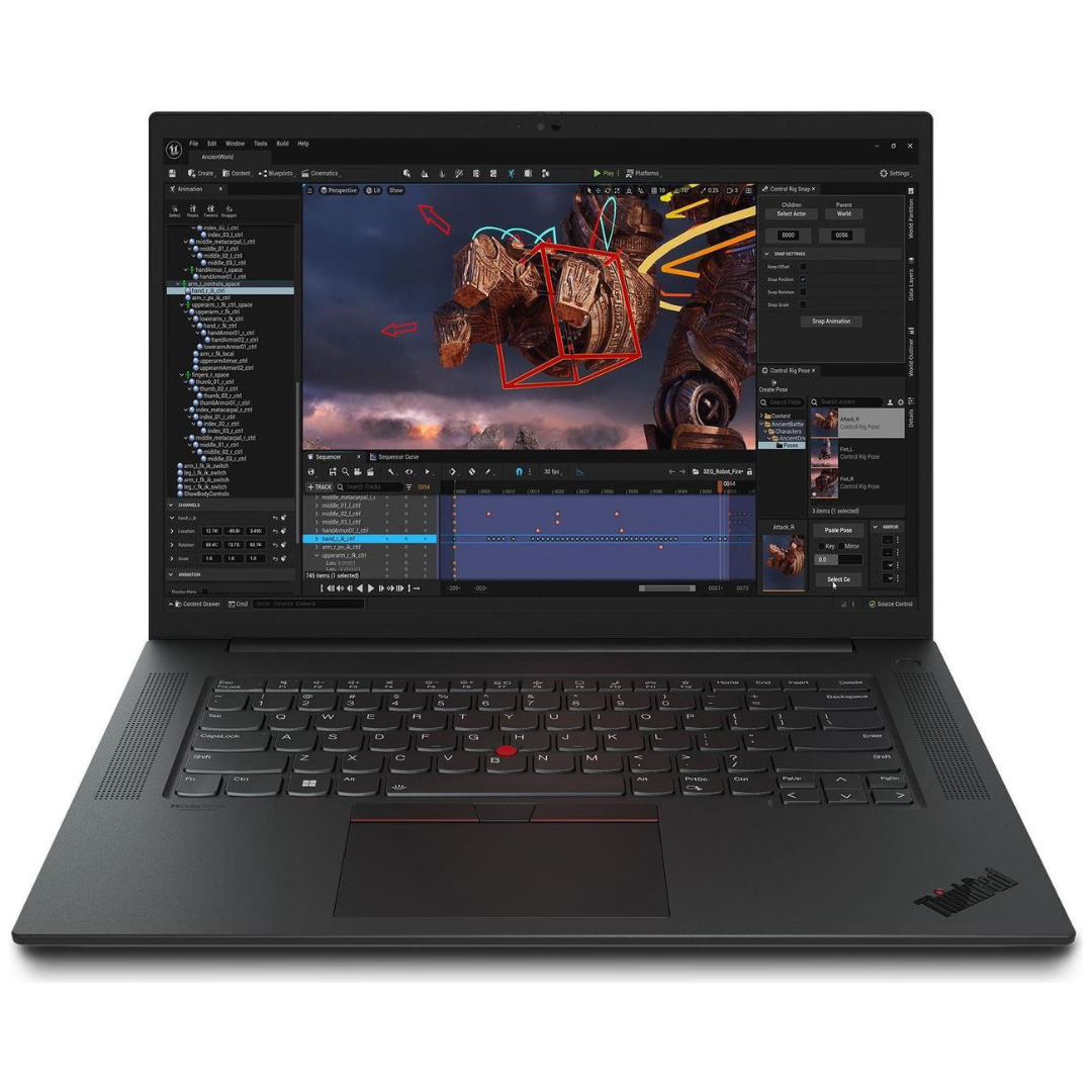 Lenovo ThinkPad P1 Gen 6 Mobile Workstation 16" 4K UHD Touchscreen Laptop (i7-13700H / 16GB RAM / 512GB SSD / 6GB RTX A1000)