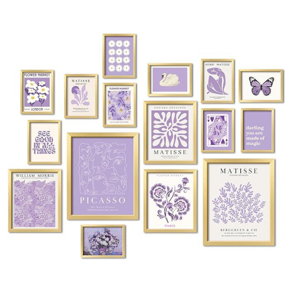 16-Piece Gallery Wall Art Decor Frame Set