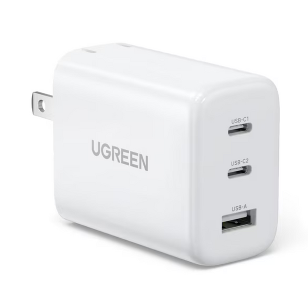 65W UGREEN 3-Ports Foldable USB-C & USB-A Wall Charger