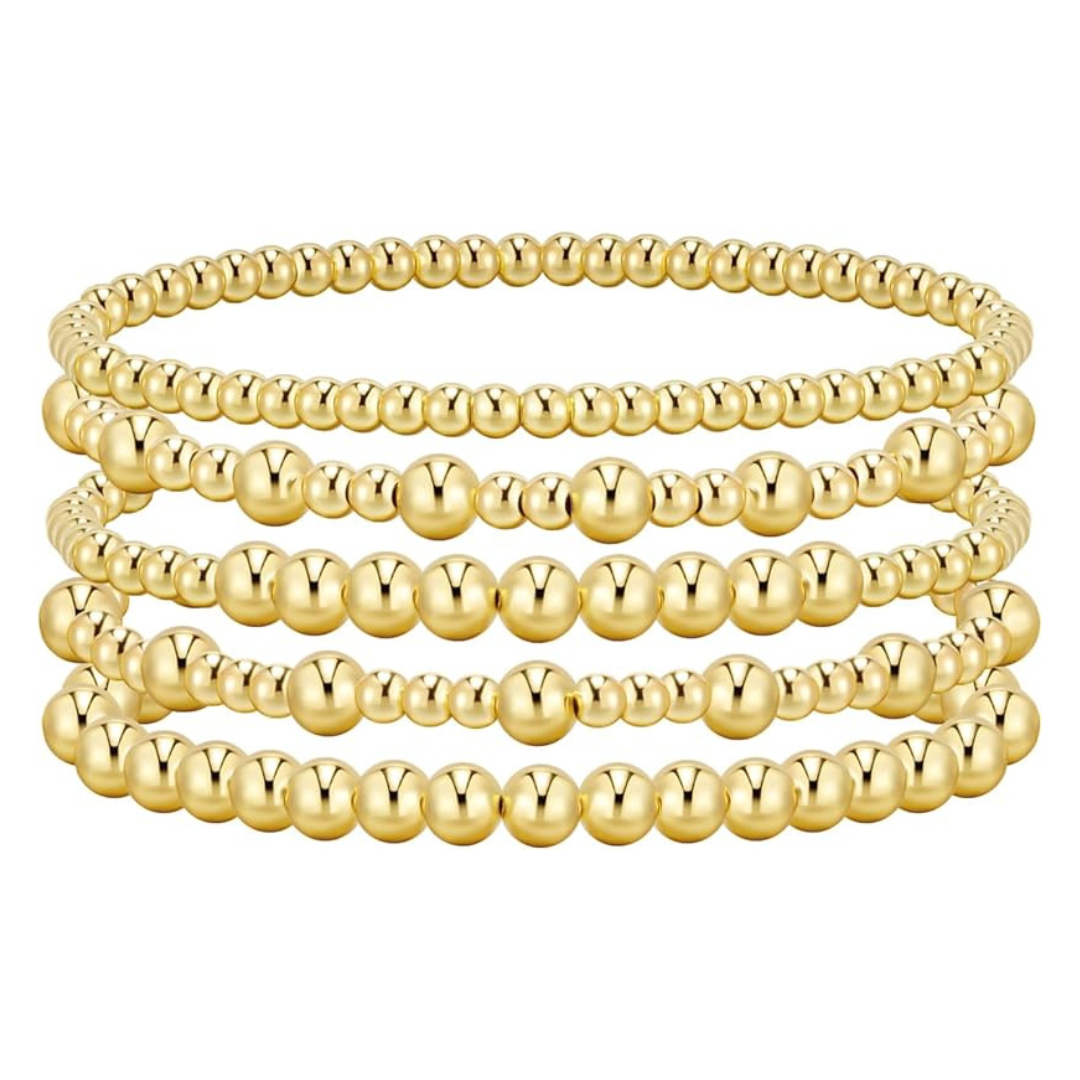 Various Adoyi 5-Piece Womens Gold Plated Bracelets