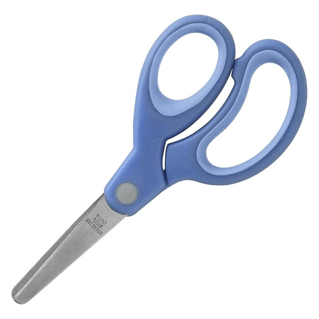 Sparco 5" Kids Blunt End Stainless Steel Plastic Scissors