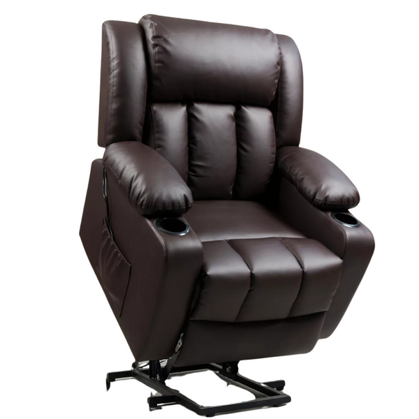 FlexiSpot Elderly Power Lift Recliner Chair Sofa Massage And Heat Cup Holders (Various)