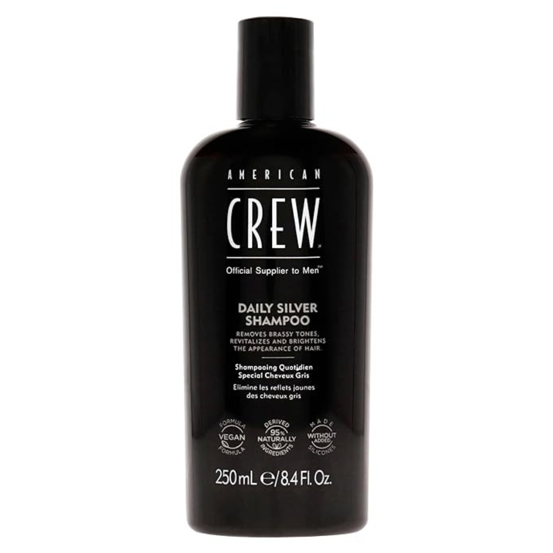 8.4 Fl Oz American Crew Classic Gray Men's Shampoo