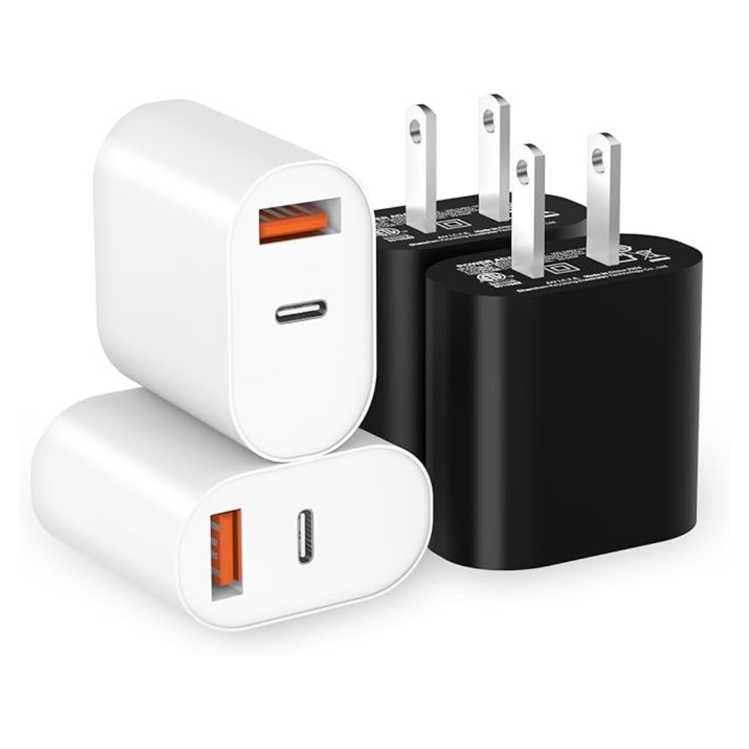 4-Pack Ocupwei 20W USB C Wall Charger Block