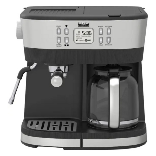 Bella Pro Series Combo 19-Bar Espresso And 10-Cup Drip Coffee Maker