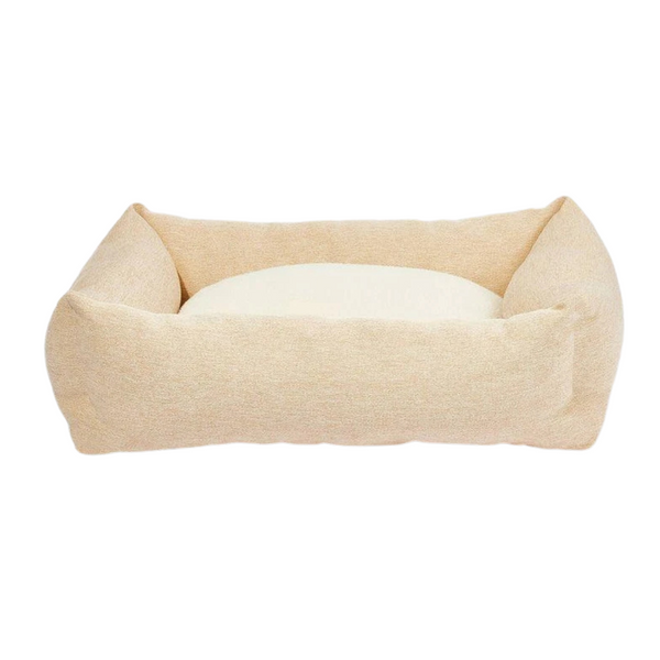 Boots & Barkley 28" x 23" Cuddler Dog Bed (Medium, Tan)