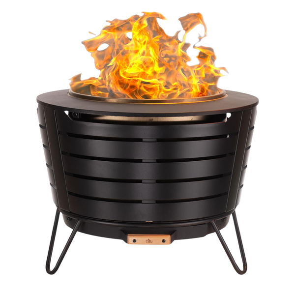 TIKI Brand 25" Stainless Steel Smokeless Patio Fire Pit