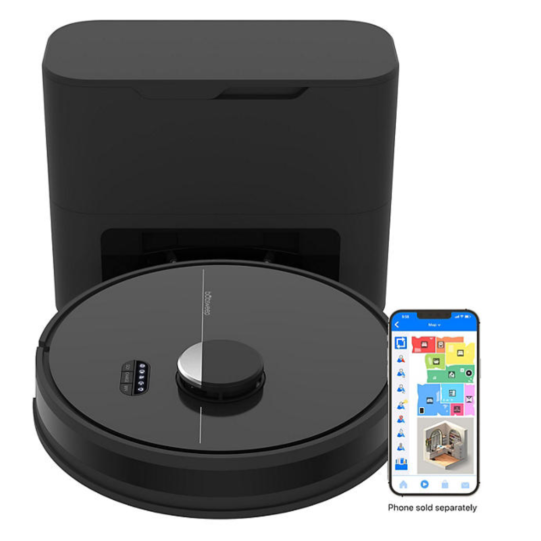 Dustin Wi-Fi Connected Self-Emptying Robot Vacuum Cleaner And Mop