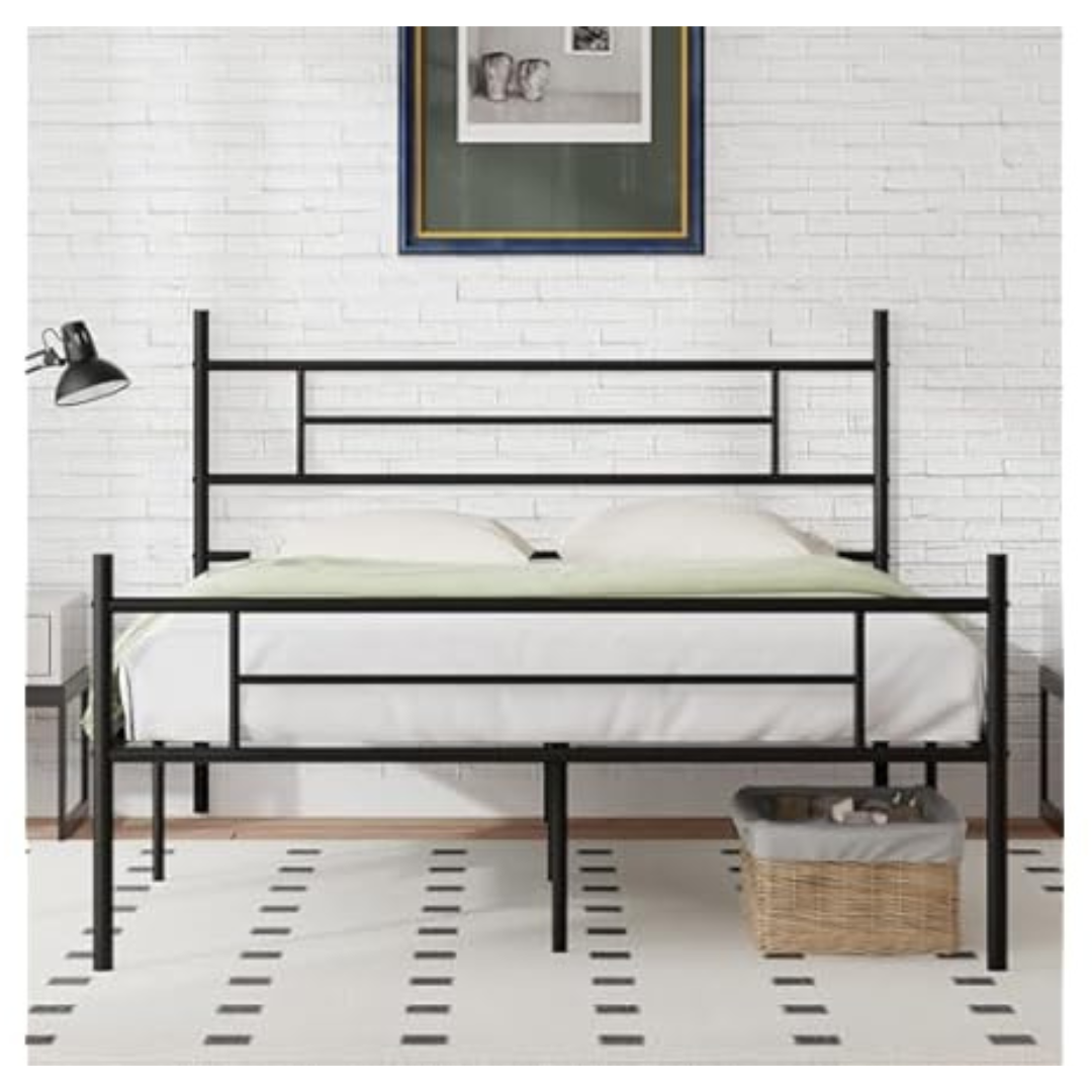 Novilla 14" Metal Queen Size Bed Frame With Headboard