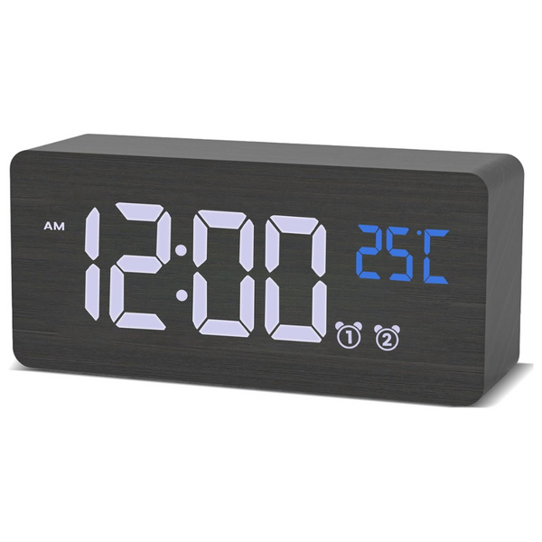 Wooden Digital Alarm Clock