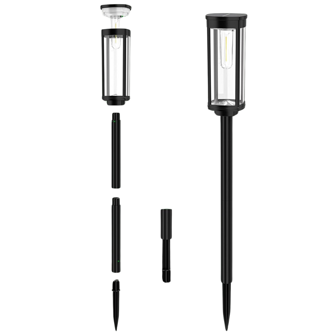 2-Pack Waterproof Bright Solar Walkway Lights