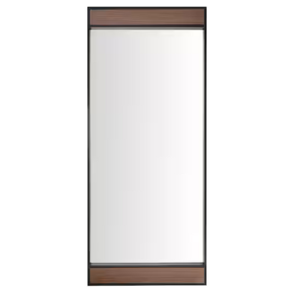 Oversized Metal & Wood Frame Modern Floor Mirror (70 in. H x 30 in. W)