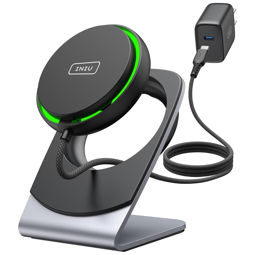 INIU 15W Fast Charging Magnetic Wireless Charger Stand