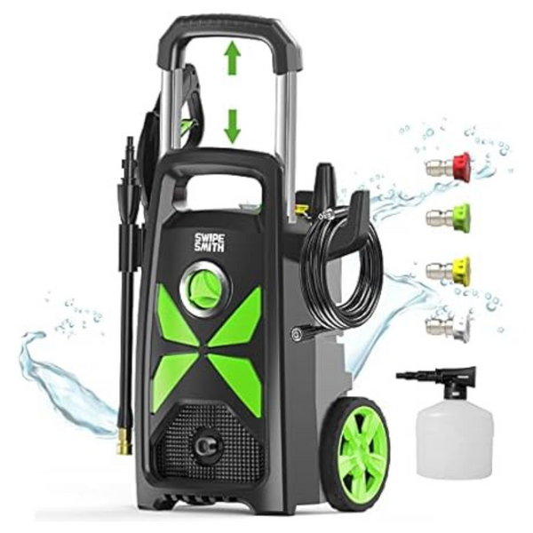 Swipesmith 2500 Max PSI 2.4 GPM Pressure Washer With Telescopic Handle