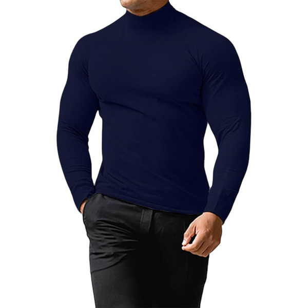 Men's Turtleneck Shirts Casual Slim Fit Sweater Shirts