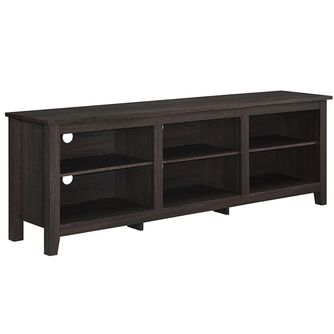 Woven Paths Open Storage TV Stand For TVs Up To 80"