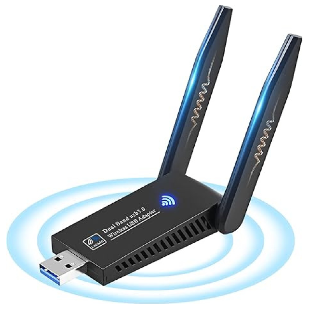 Aigital 1300Mbps USB 3.0 MU-MIMO Dual Band Wi-Fi Dongle