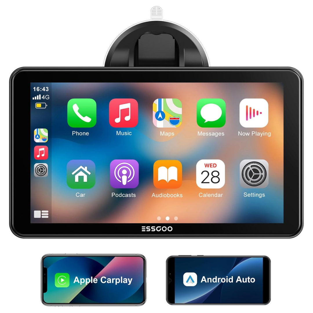 7" Wireless A-pple CarPlay & Android Auto Screen