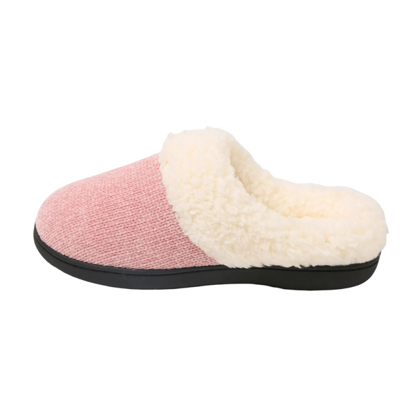 Wall Qmer Women's Warm Knit Memory Foam House Slippers