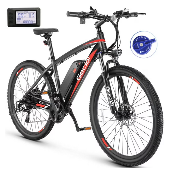 Gocio 27.5" Peak 750W Electric 22mph Mountain Bike (Red)