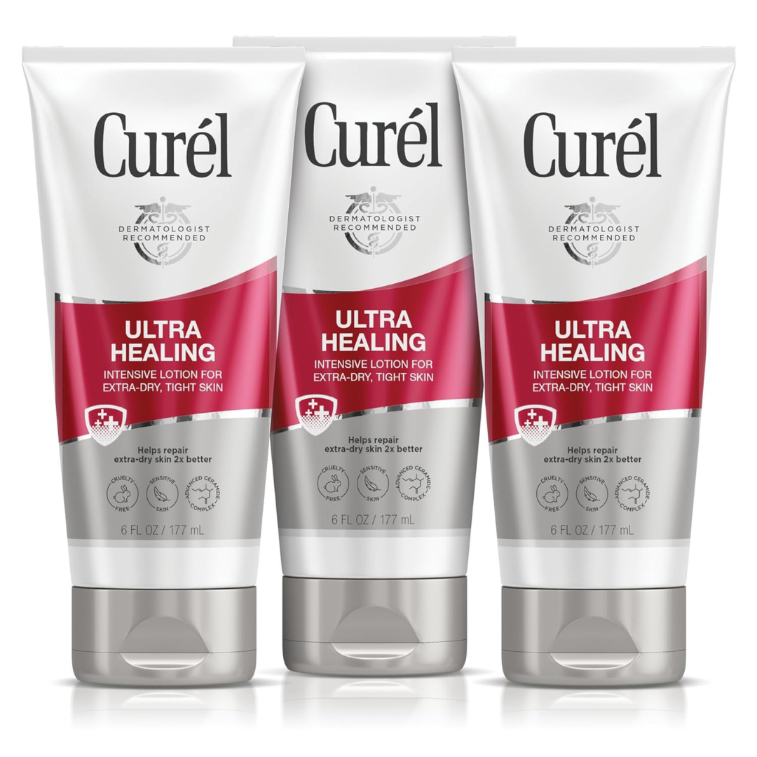 3-Pack 6 Oz Curel Ultra Healing Intensive Fragrance-Free Lotion