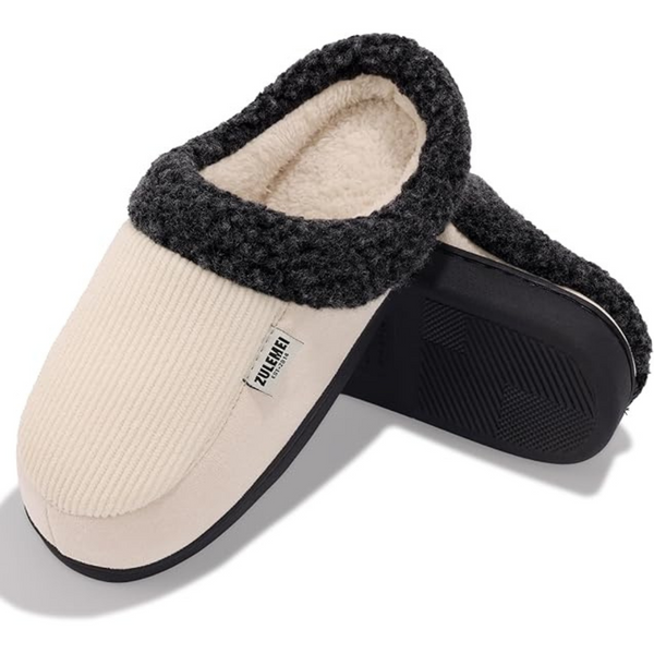 Yurtkumas Cozy Plush House Slippers with Wrapped Heel