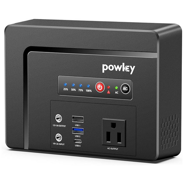 Powkey 100W 97Wh Small Portable Power Station with AC Outlet