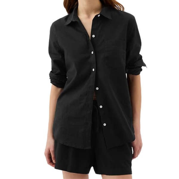 Gap Factory Linen-Blend Easy Shirt