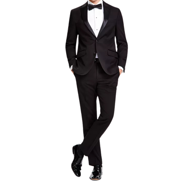 Kenneth Cole Reaction Men's Slim-Fit Ready Flex Tuxedo Suit (Black)