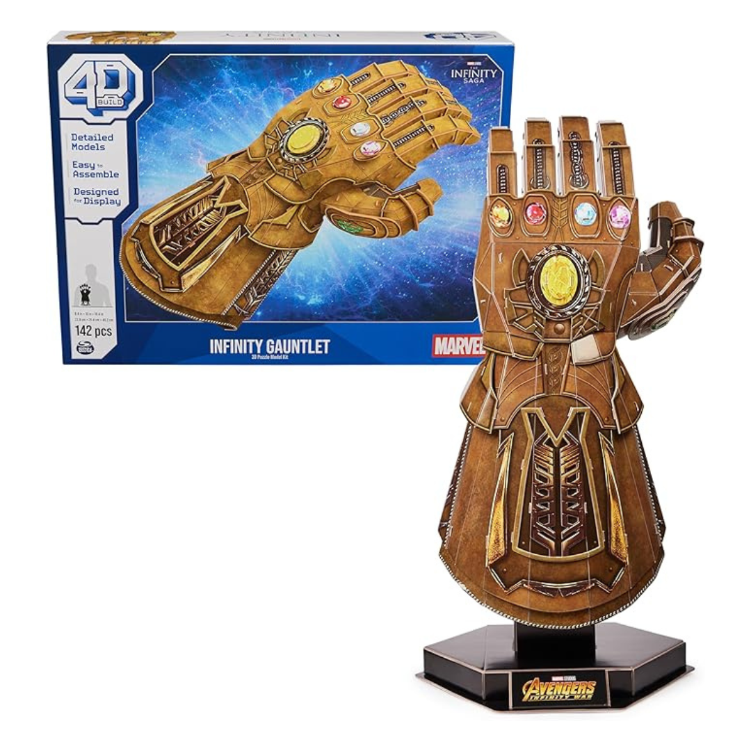 142-Piece 4D Build Marvel Infinity Gauntlet 3D Puzzle Model Kit