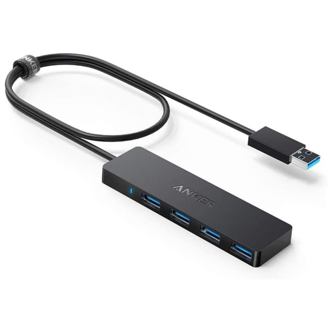 Anker 4-Port Ultra-Slim Data USB 3.0 Hub With 2ft Extended Cable