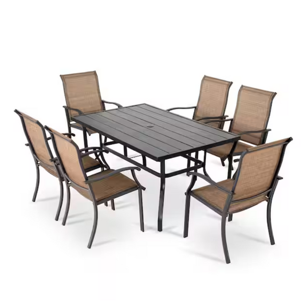 7-Piece Rust-Free Metal Outdoor Patio Dining Set