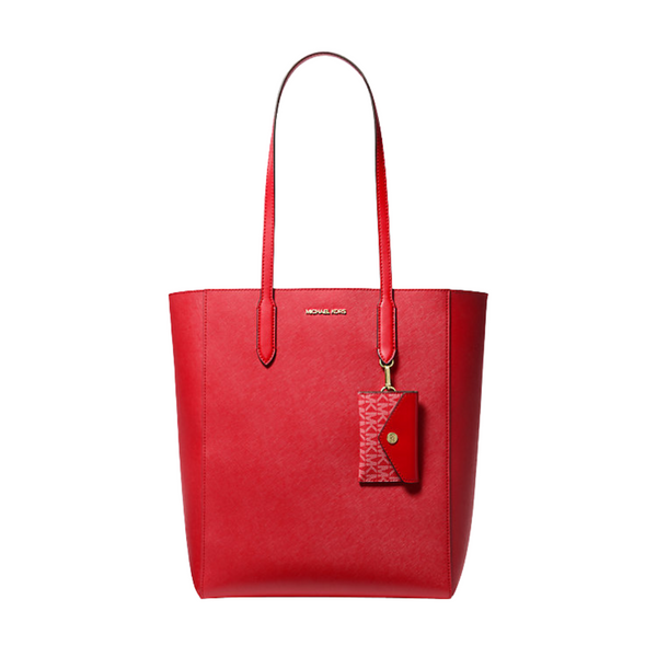 Vincent Large Saffiano Leather Tote Bag With Card Case