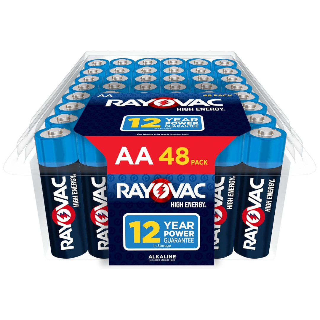 48-Count Rayovac High-Energy Alkaline AA Batteries