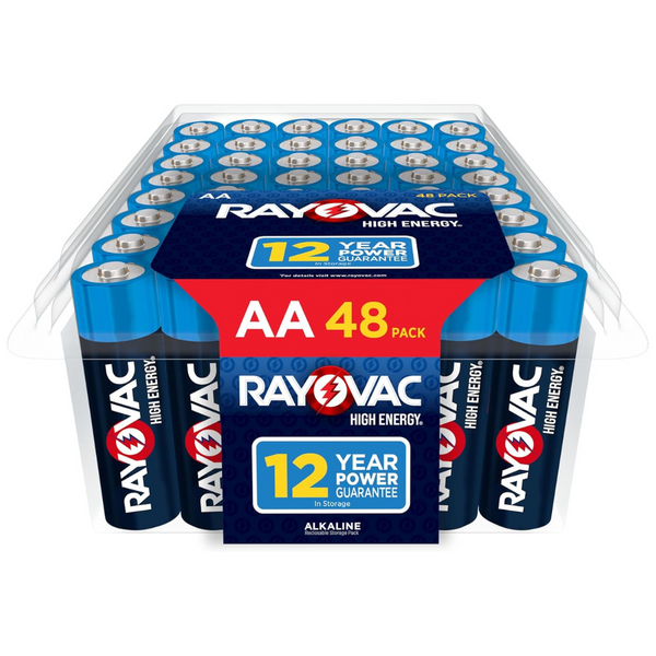 48-Count Rayovac High-Energy Alkaline AA Batteries