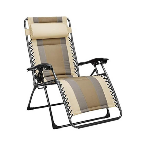 Amazon Basics Padded Adjustable Zero Gravity Reclining Chair With Pillow