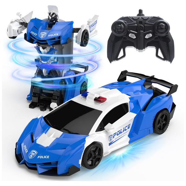 Transform Remote Control 2.4GHz 1:18 Scale Police Car Toy