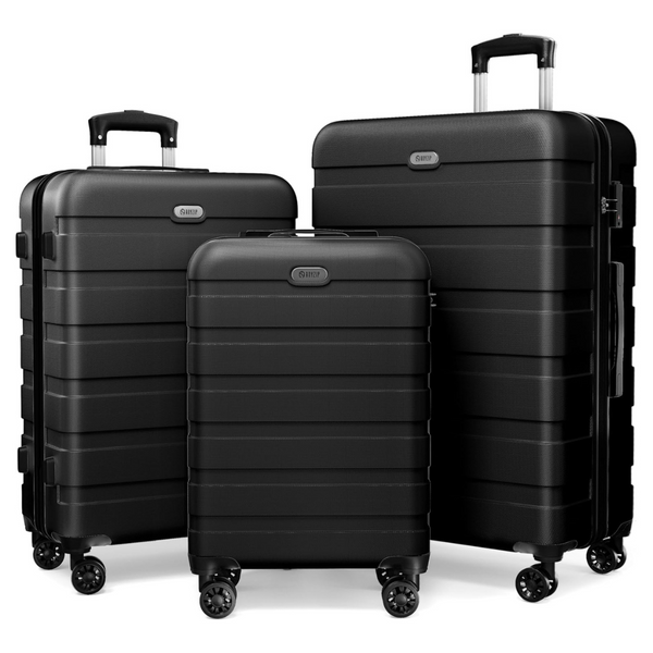 3-Piece AnyZip PC ABS Lightweight Travel Luggage Sets (Various Colors)