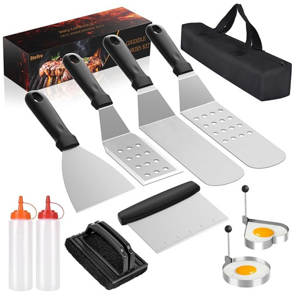 11-Pieces Griddle Accessories Kit For Blackstone And Camp Chef With Spatula