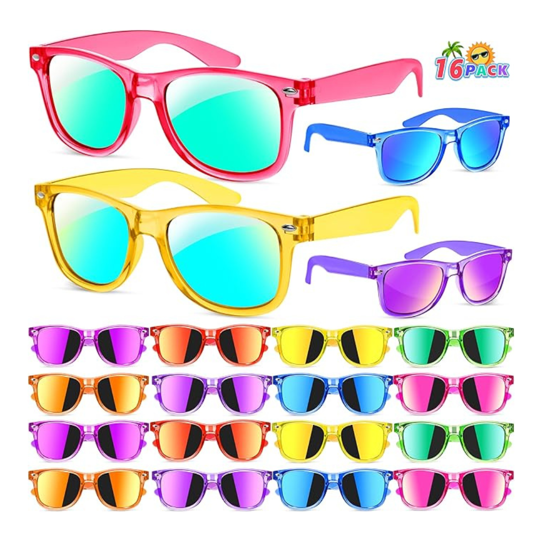 16-Pack Giftinbox Kids Translucent Sunglasses