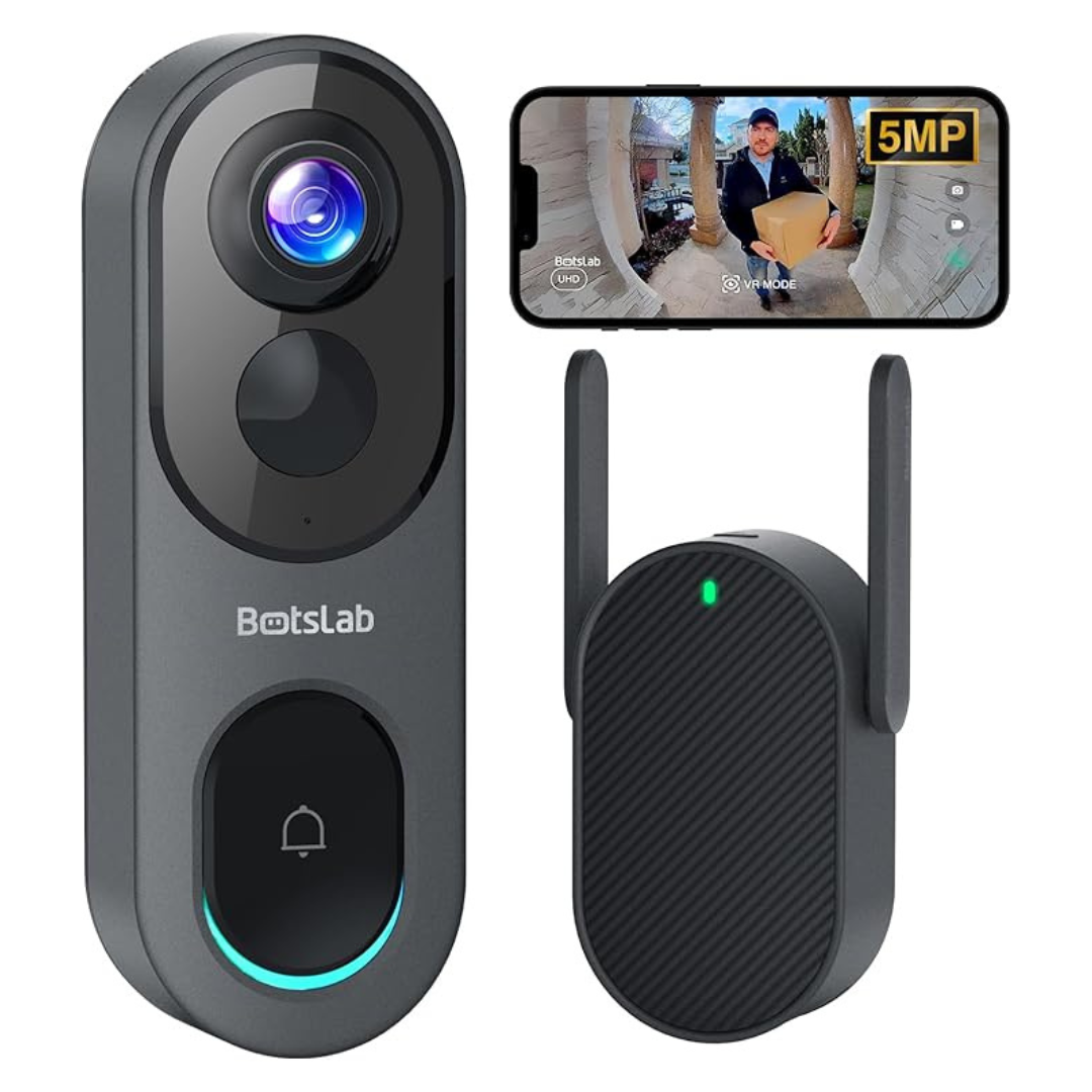 Botslab 5MP Wireless Video Doorbell Camera