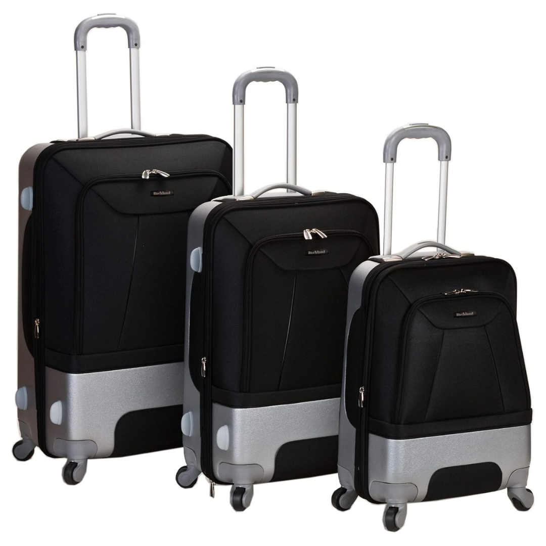 3-Piece Rockland Rome Hybrid Spinner Wheel Luggage (20"/24"/28")