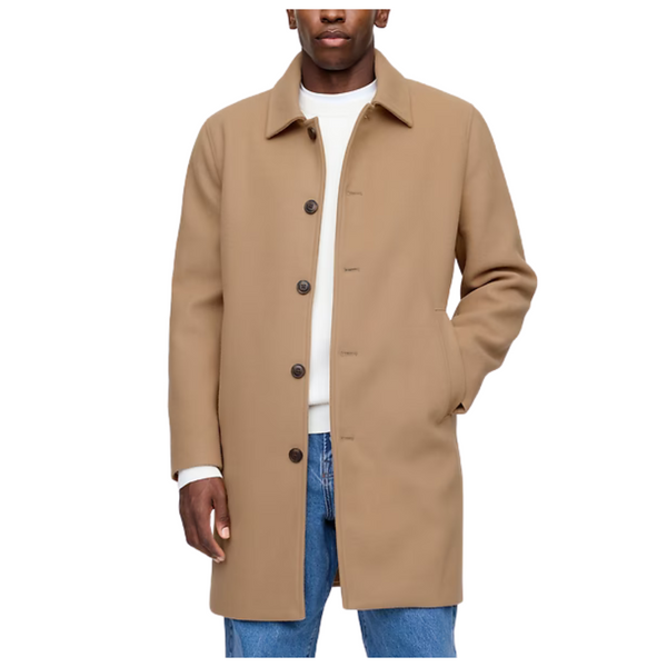 Gap Factory Men's Relaxed Topcoat Camel Hair Brown