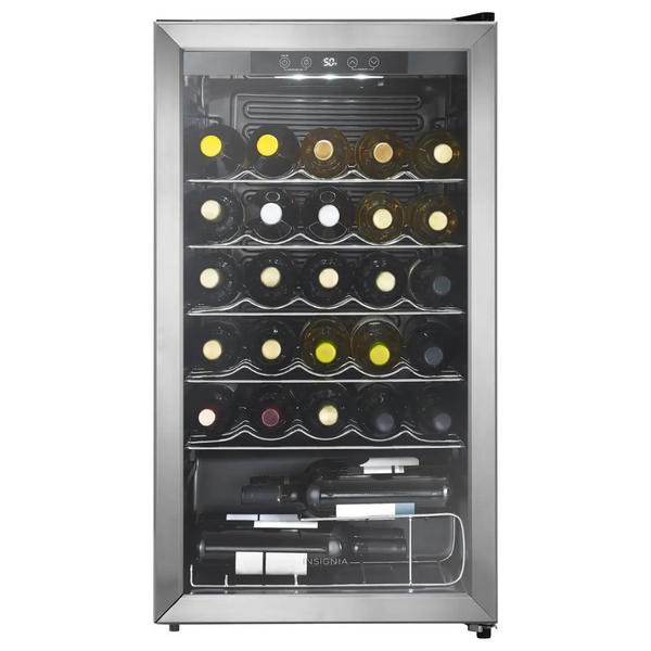 Insignia 29-Bottle Stainless Steel Wine Cooler