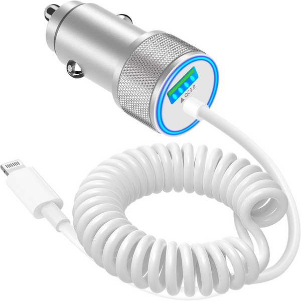 Apple MFi Certified iPhone Car Charger Fast Charging