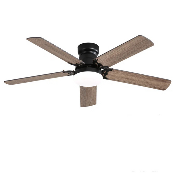 Ivy Bronx Derick 42'' 5 Blade Nickel Sand Modern Ceiling Fan With LED Light