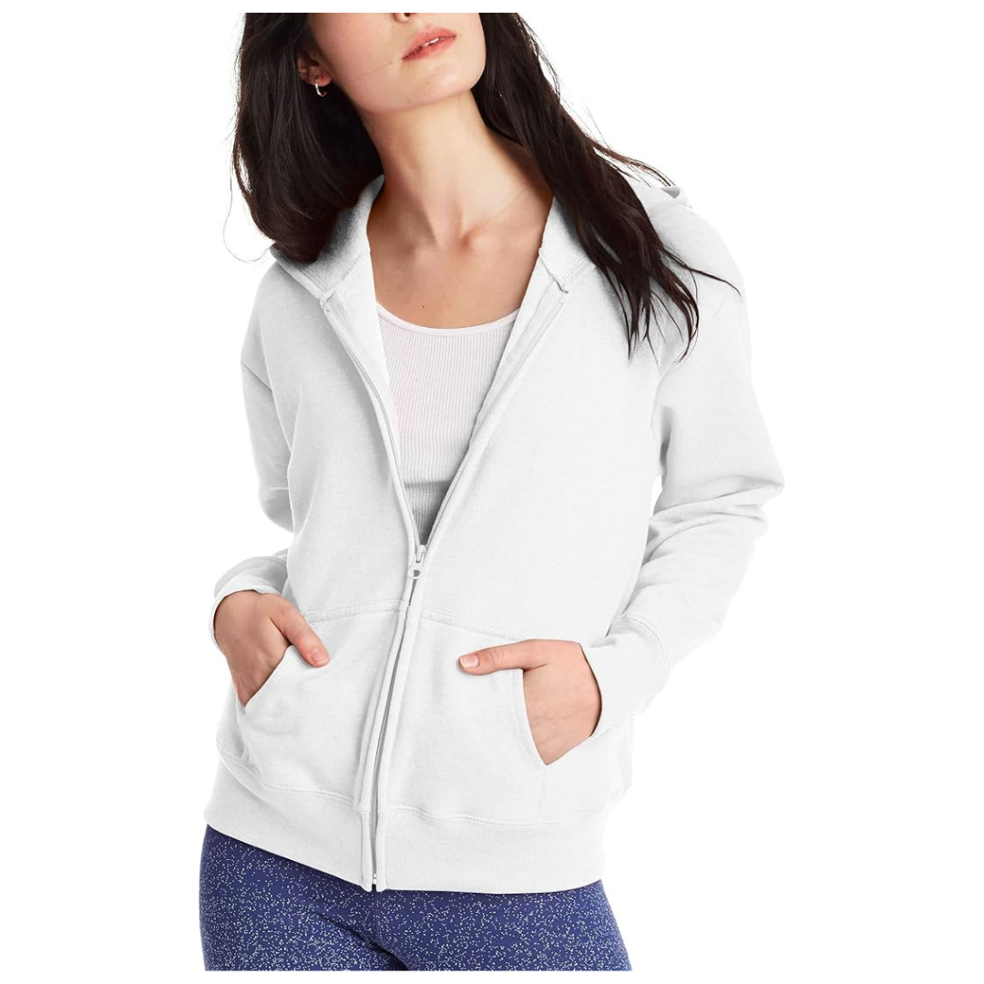 Hanes Women's Ecosmart Full-zip Hoodie Sweatshirt (Various Colors)