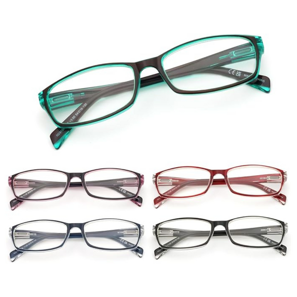 5-Pairs Blue Light Anti Eyestrain 4.0 Reading Glasses for Women