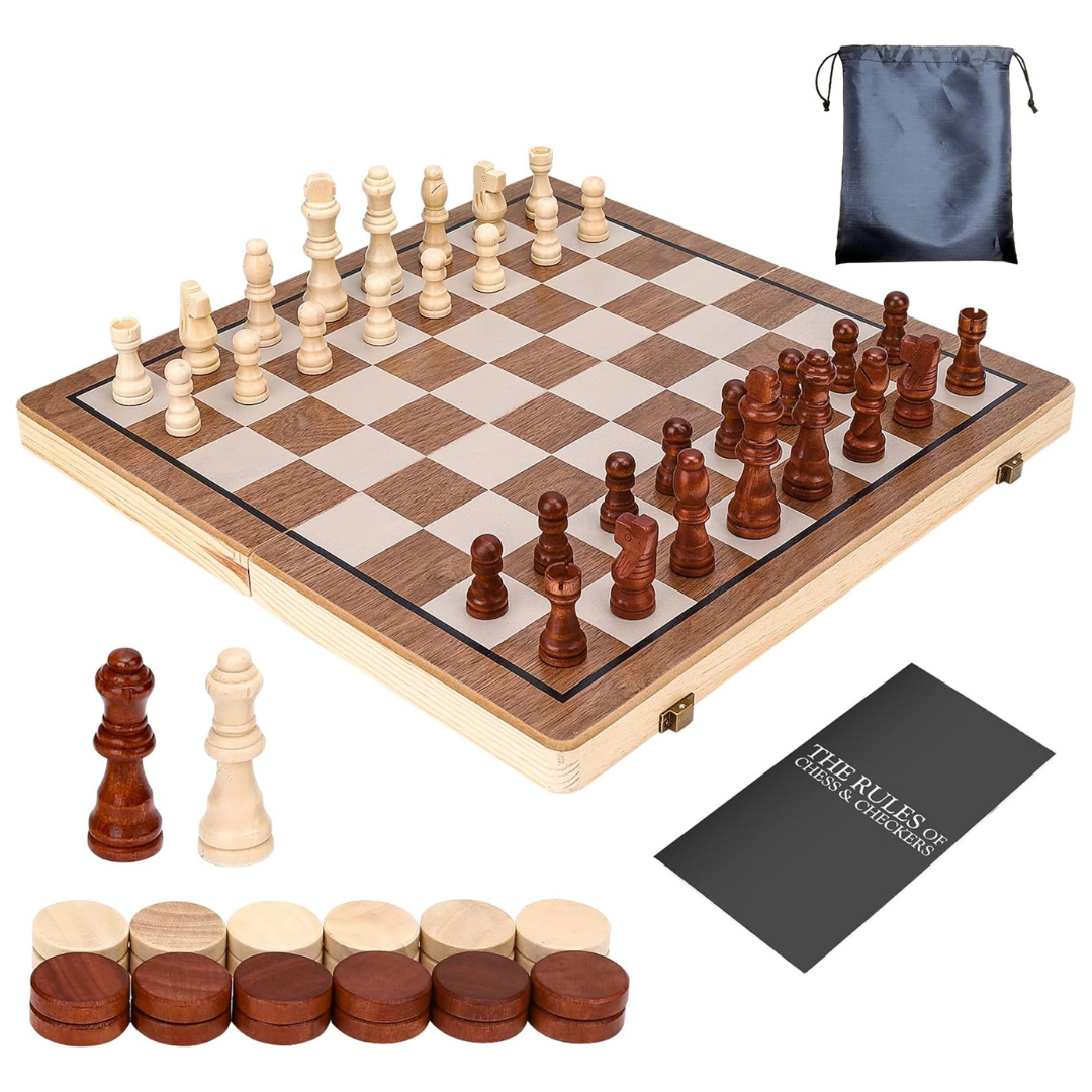 15 Inch Handmade Wooden Chess Set